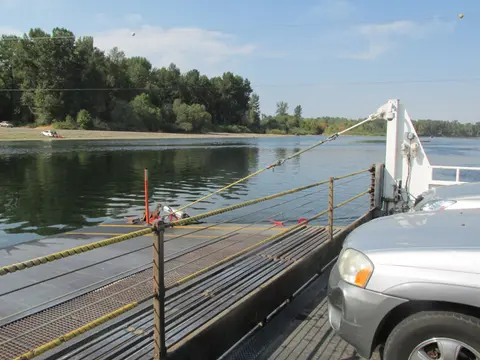 Car deck, Wheatland Ferry.