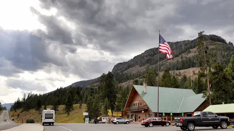 Buffalo Bill Cody Scenic Byway at Pahaska Tepee.