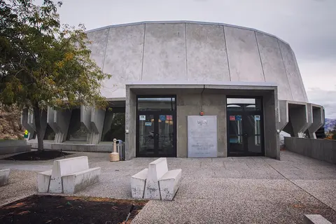 Grand Coulee Dam Visitor Center entrance.