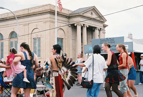 Dancers at Santa Fe Trail Days.