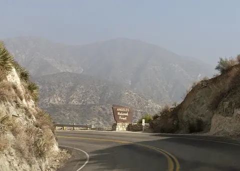 Angeles Crest Scenic Byway entrance.
