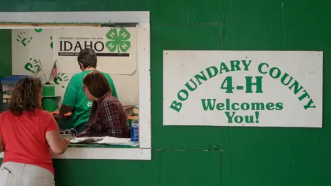 4-H booth, Boundary County Fair.