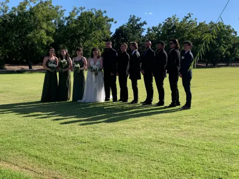 Wedding party at Sombra Antigua Winery.
