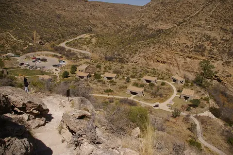 Sitting Bull Falls Recreation Area picnic sites.