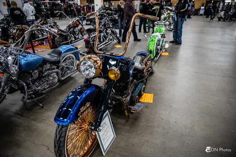Motorcycle exhibits at Colorado Moto Expo.