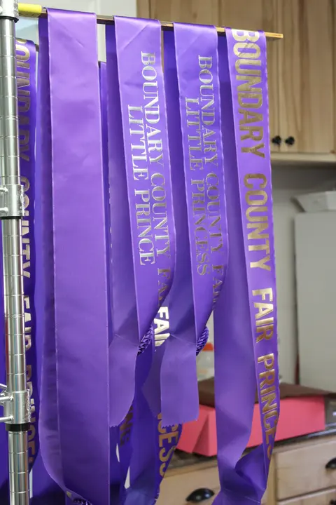 Royalty sashes, Boundary County Fair.