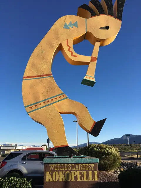World's Largest Kokopelli sculpture in Camp Verde.