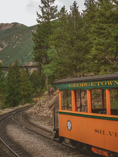 Tourist train on the Georgetown Loop Railroad.