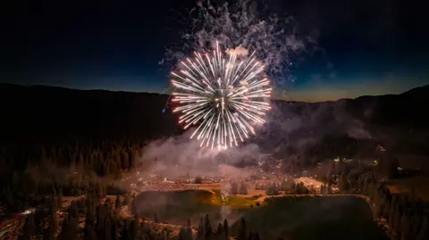 Fireworks display, Graeagle Independence Day Celebration.