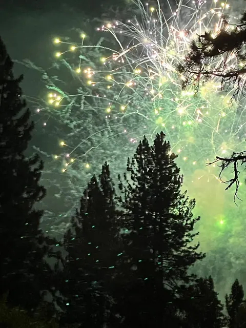 Fireworks display, Graeagle Independence Day Celebration.