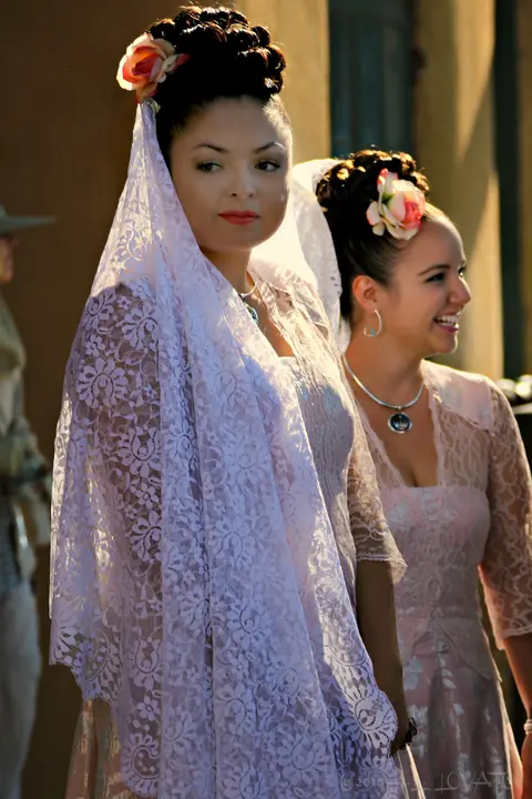 Participants in traditional dress, Fiesta de Santa Fe.