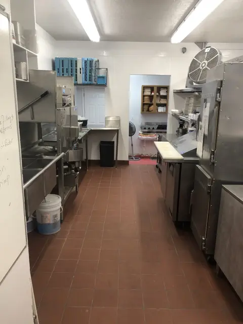 Restaurant kitchen, Y Knot Winery.