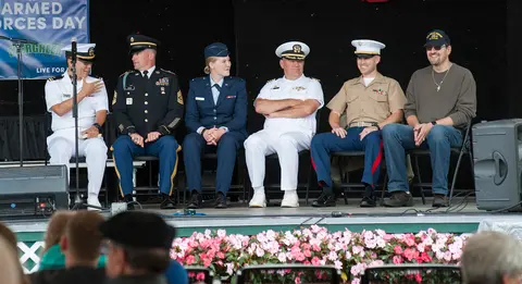 Armed Forces Day ceremony, Evergreen State Fair.