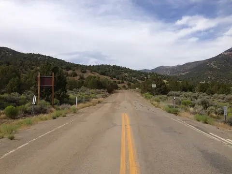 Steptoe Creek Road in Cave Lake State Park.