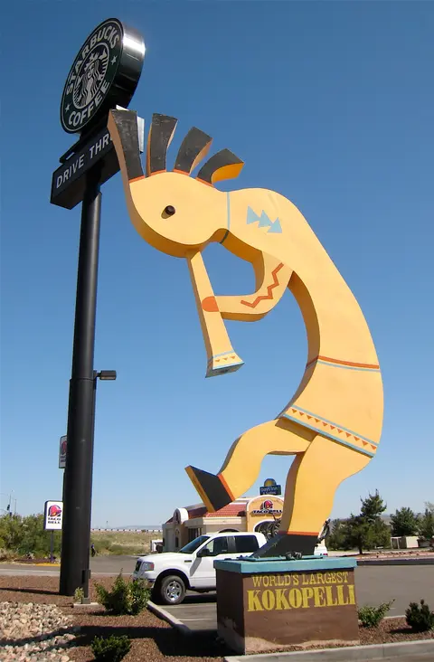 World's Largest Kokopelli sculpture.