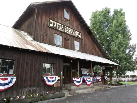 Historic Butte Creek Mill building.