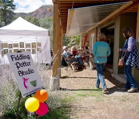 Artist studio visit, Durango Open Studio Tour.