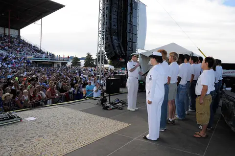 Concert stage crowd at Western Idaho Fair.