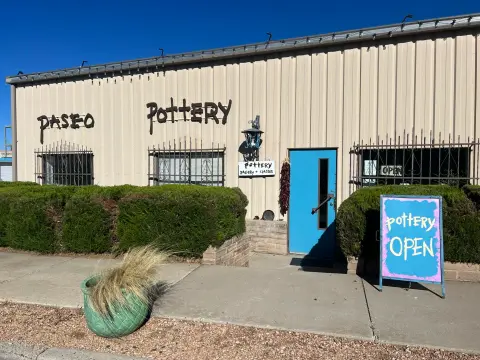 Exterior entrance of Paseo Pottery.
