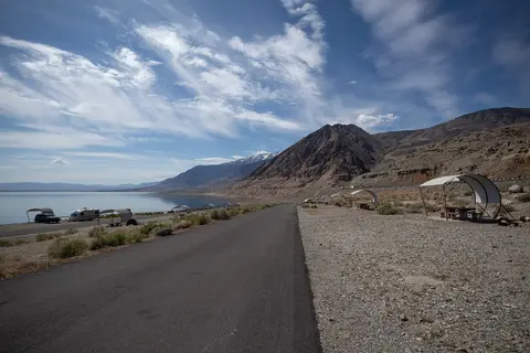 Campsites at Walker Lake Recreation Area.