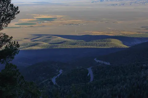 Valley overlook along Wheeler Peak Scenic Drive.