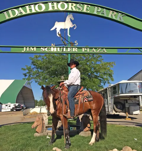 Competitor at the Snake River Stampede.