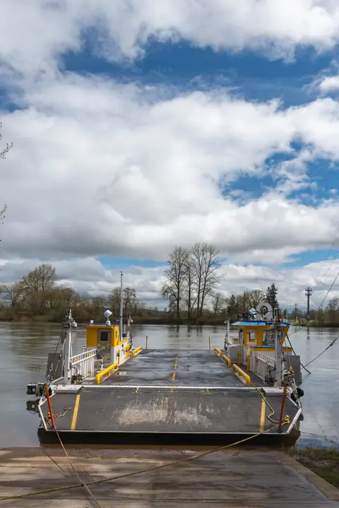 Buena Vista Ferry on the Willamette River.