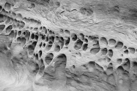 Tafoni formations, Little Wild Horse Canyon.