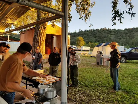 Breakfast at the Catron County Fair.