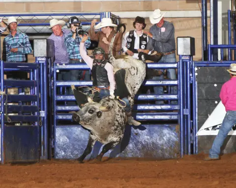 Bull riding, Pioneer Days.