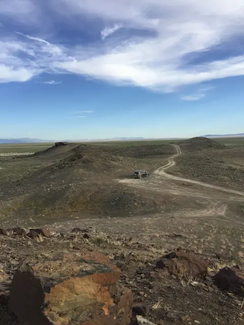Volcanic landscape at Sunstone Knoll.