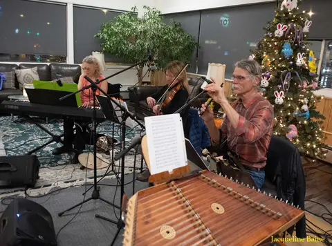Live band at Missoula Folklore Society dance.