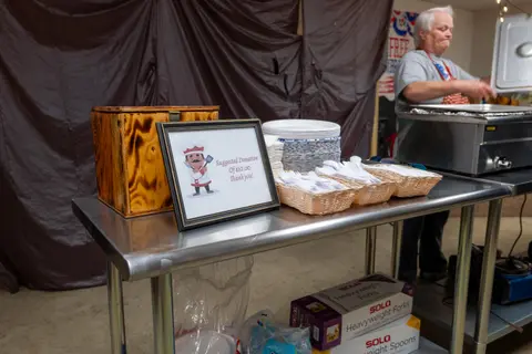 Food station, Metaline Falls Bigfoot Festival.