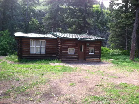 Exterior of Rillway Cabin.