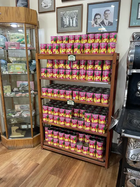 Retail display at Aplets & Cotlets Candy Kitchen.