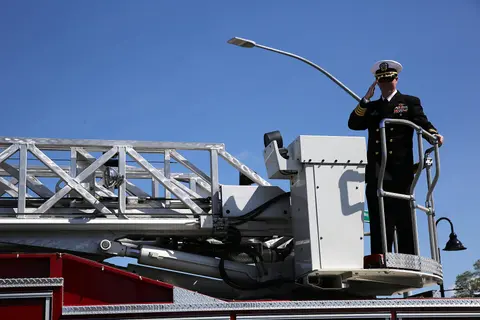 Parade firetruck, Holland Happening.