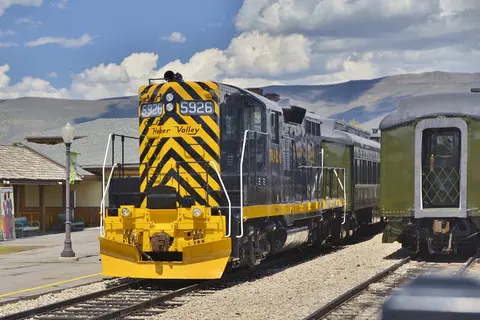 Locomotive and train, Heber Valley Railroad.