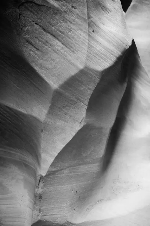 Sandstone canyon wall, Little Wild Horse Trailhead.