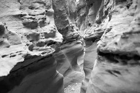 Slot canyon walls, Little Wild Horse Trailhead.