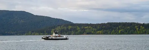 Whatcom Chief Ferry crossing to Lummi Island.