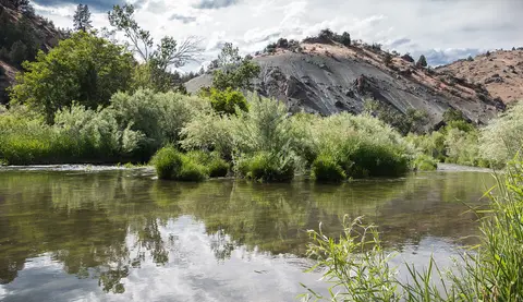 River canyon along South Fork John Day Byway.