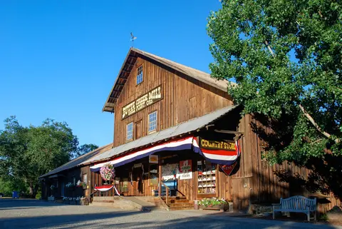 Historic Butte Creek Mill building.