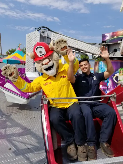 Carnival ride at Amador County Fair.