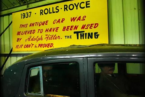 Vintage car exhibit at The Thing.
