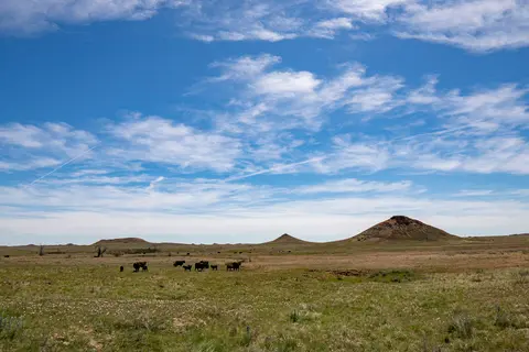Prairie landscape along Big Sky Back Country Byway.