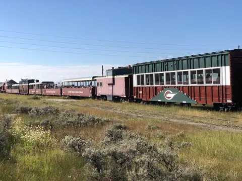 Tourist train on the Leadville Railroad.