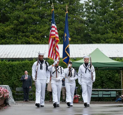 Color guard, Evergreen State Fair.
