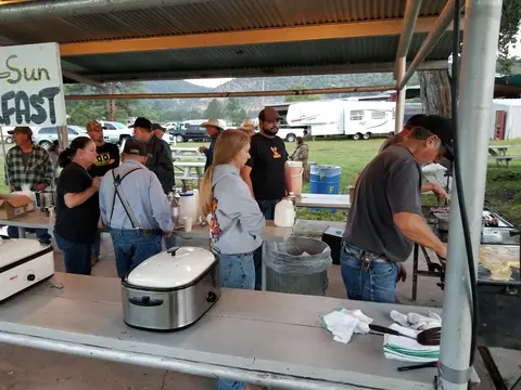 Breakfast event at the Catron County Fair.