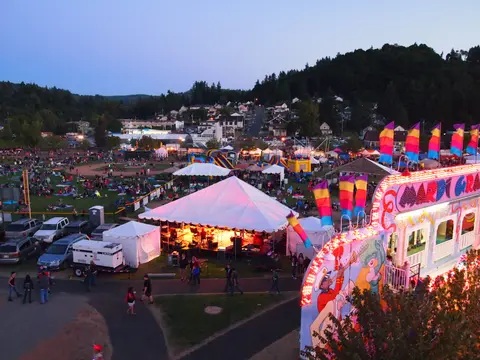 Festival grounds during Rainier Days in the Park.