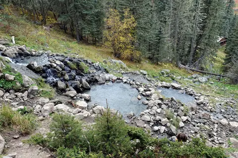 Rock-lined pools, San Antonio Hot Springs.